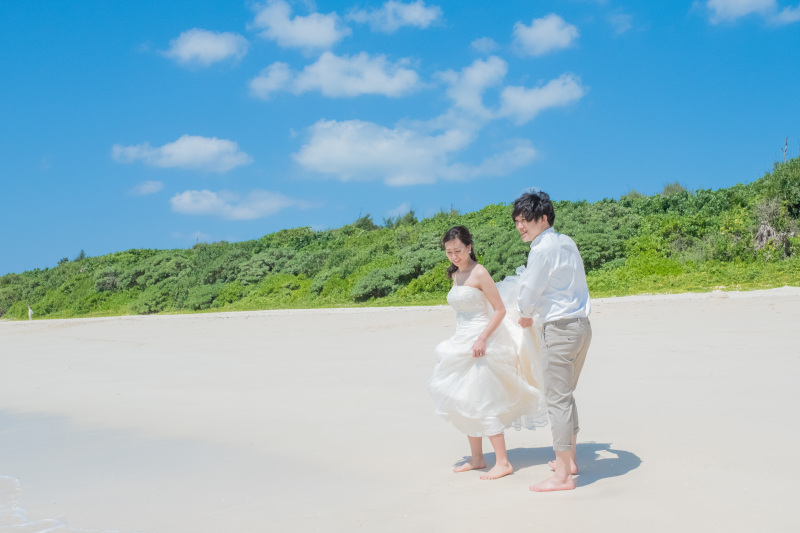 最後は海で水遊び!