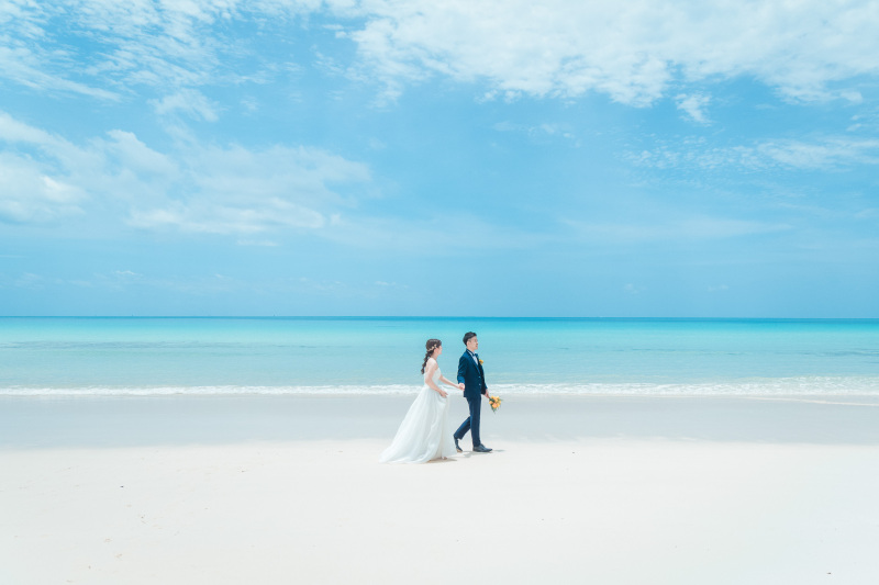 もちろんビーチでの撮影も