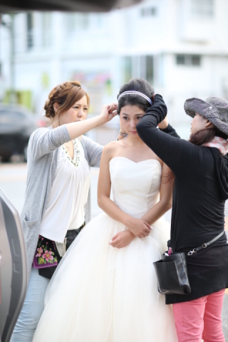 ヘアメイクスタッフのロケ同行