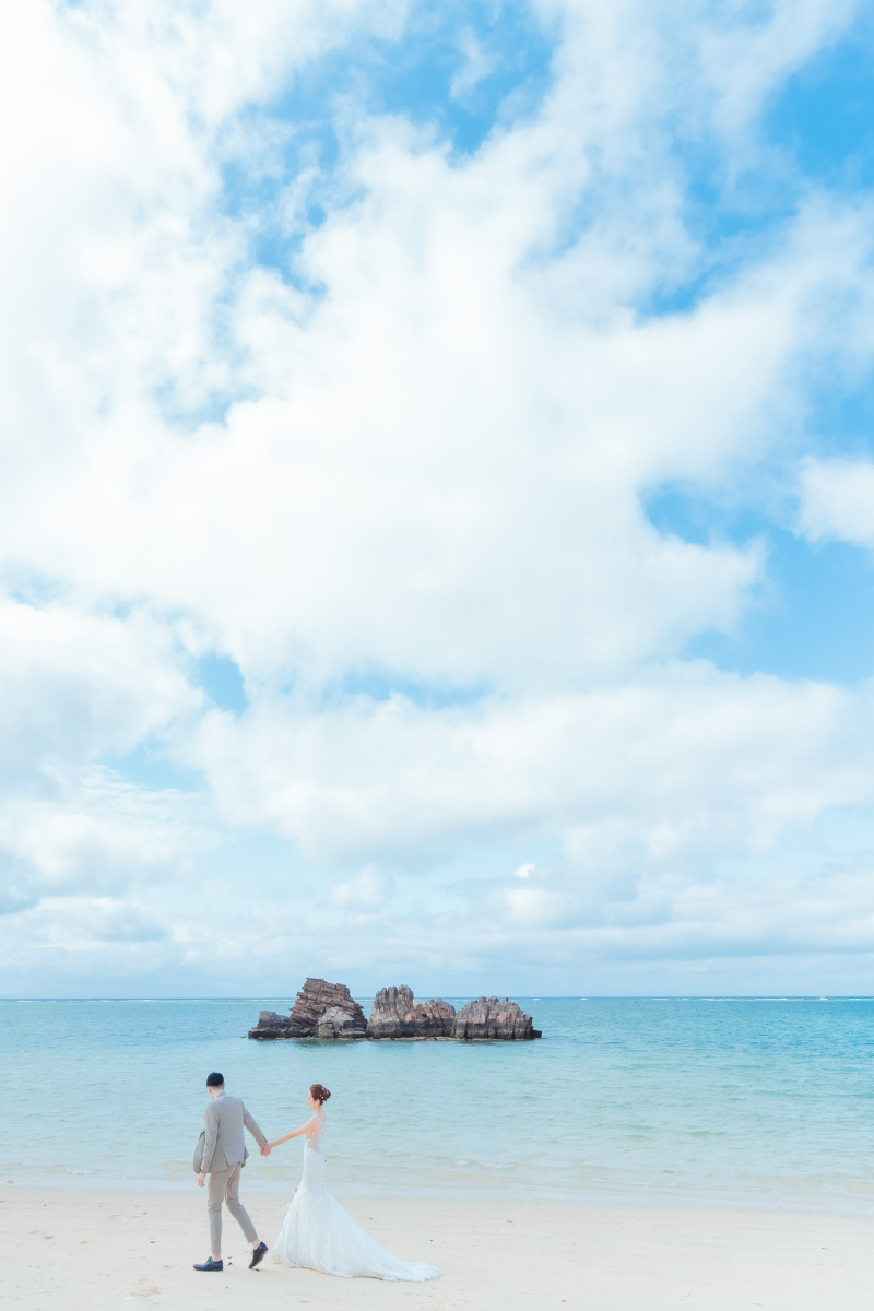 沖縄の海や自然でリラックスしながら撮影を