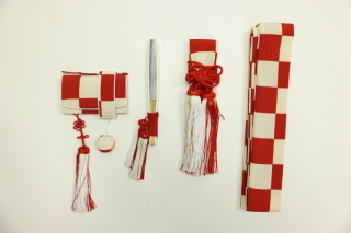 和装小物4点セット（赤×白）