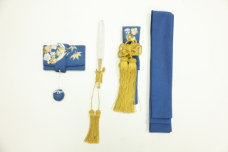 和装小物４点セット（青）