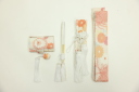 和装小物4点セット（白×ピンク）
