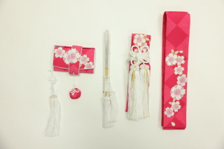 和装小物4点セット（ピンク）