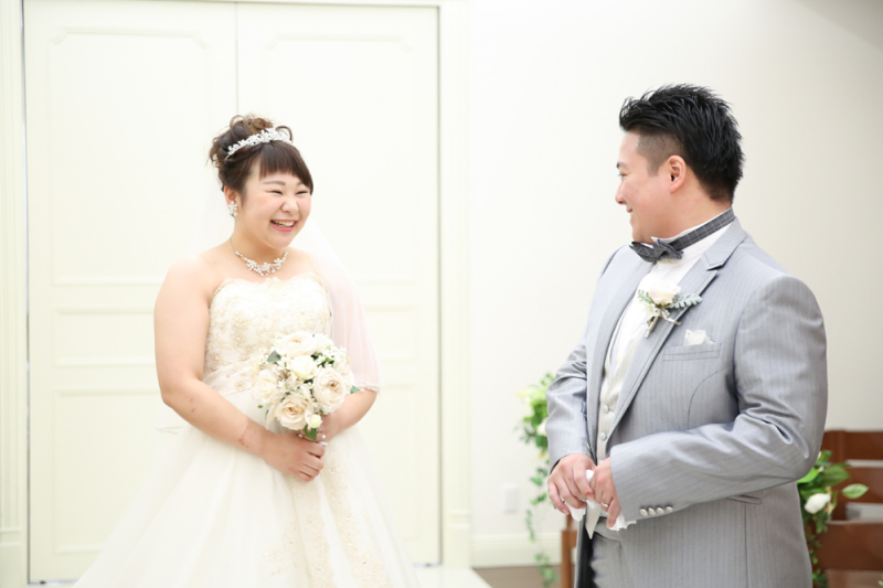 *いつもと違う新婦様にびっくり!