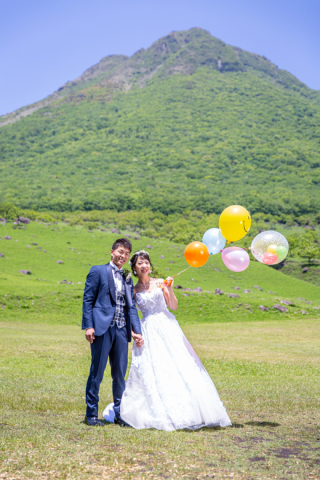 由布岳でロケーション撮影♡