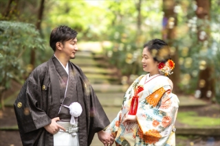 柞原八幡宮での撮影と奉告祭です♪