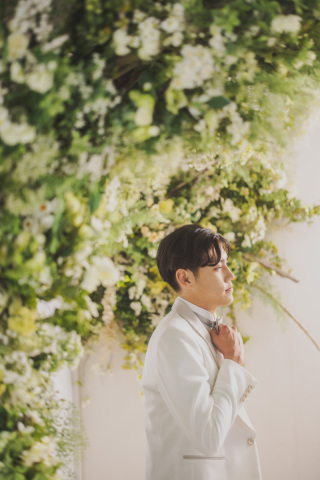 新郎様ヘアセット