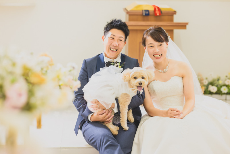 チャペルで家族写真プラン【ご両親の衣装(モーニング＆留袖（美容・お支度付き)×2】