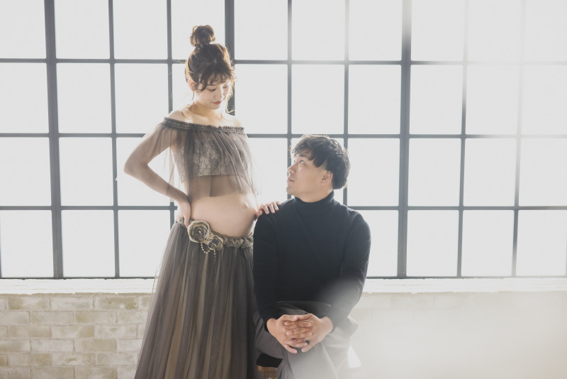 マタニティフォトプラン★今しかない特別な写真を!!可愛いマタニティドレスもご準備しております♪【お写真2枚/データ2カット】