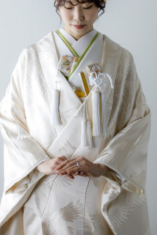 和装小物：筥迫&懐剣ゴールド花柄