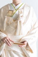 和装小物：伊達襟　黄緑