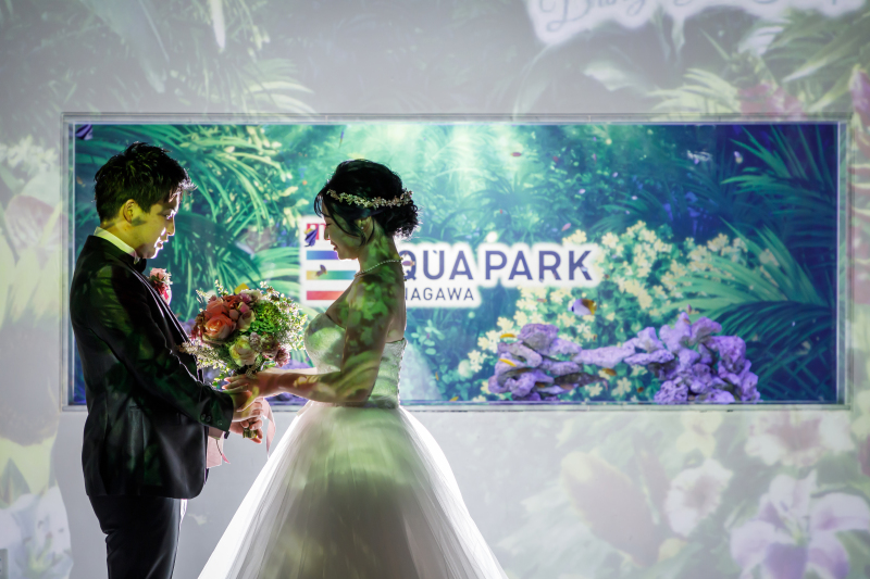 ウェルカム水槽がお二人をお迎え☆