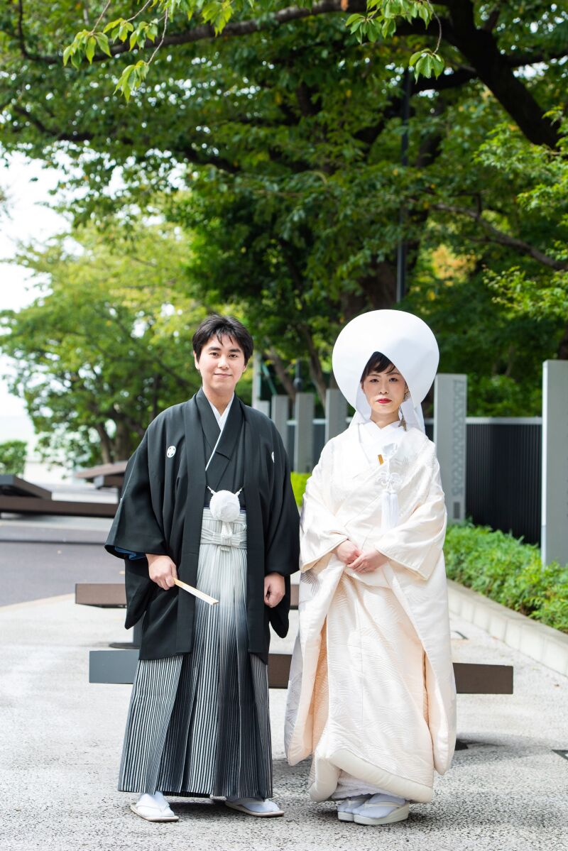 お庭でショット