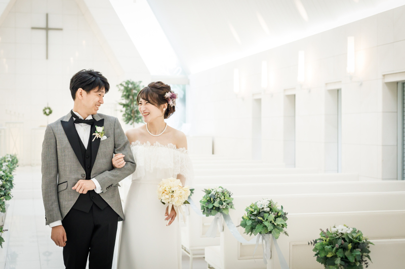 おふたりの自然な笑顔を撮影!