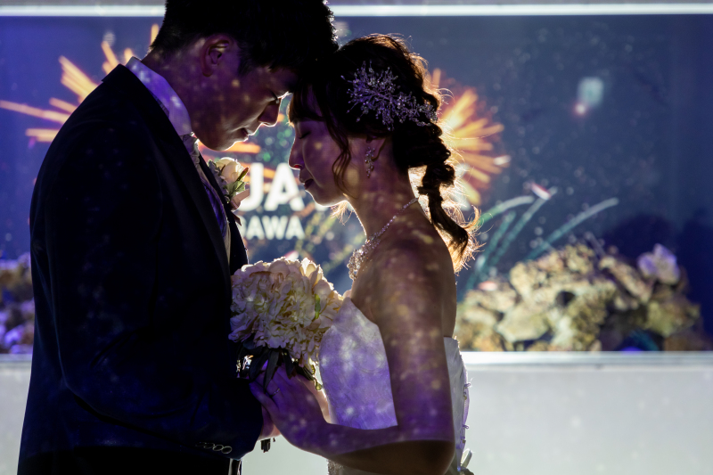 アクアパークでおふたりらしいフォトウェディングを♪