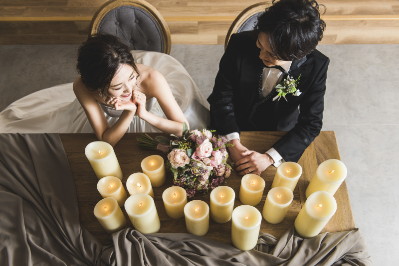 オシャレな俯瞰ショット