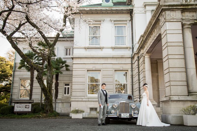 入口前のショット