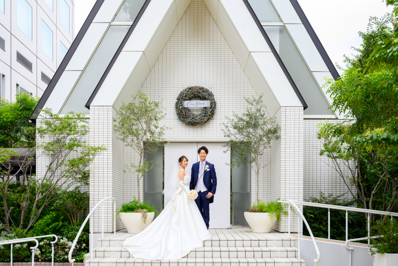 【洋和装2着】チャペル館内プラン+高輪庭園(貴賓館)プラン