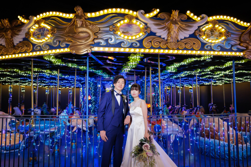 メリーゴーランド前