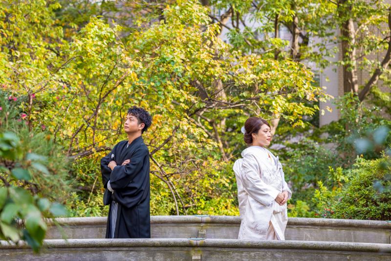 広い庭園はいろんな角度から取り放題♪