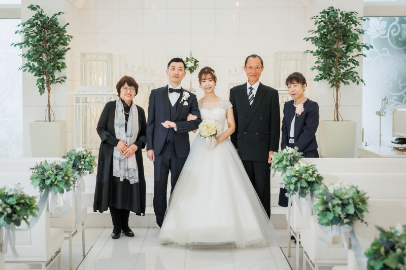 【洋装】ご家族様と挙式風フォトウエディング!