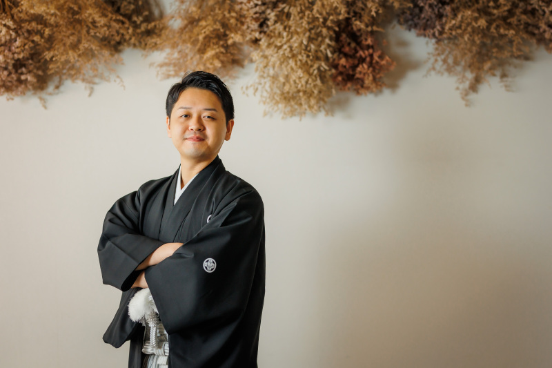 新郎のソロショット