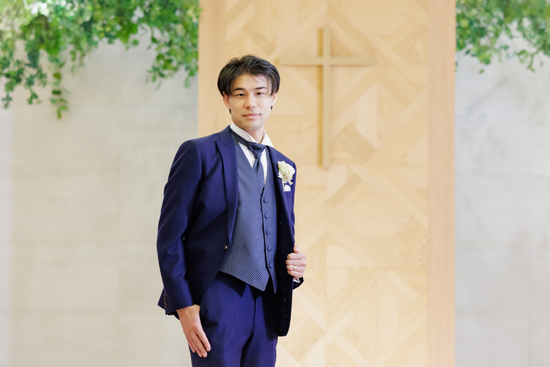 ご新郎様もソロショットを