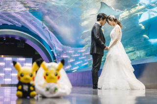 【洋装】水族館フォトウエディング！
