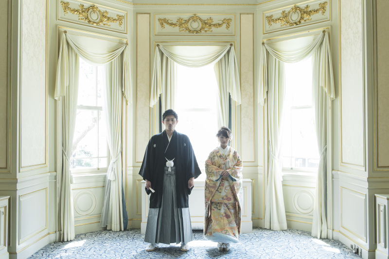 伝統ある貴賓館にて撮影