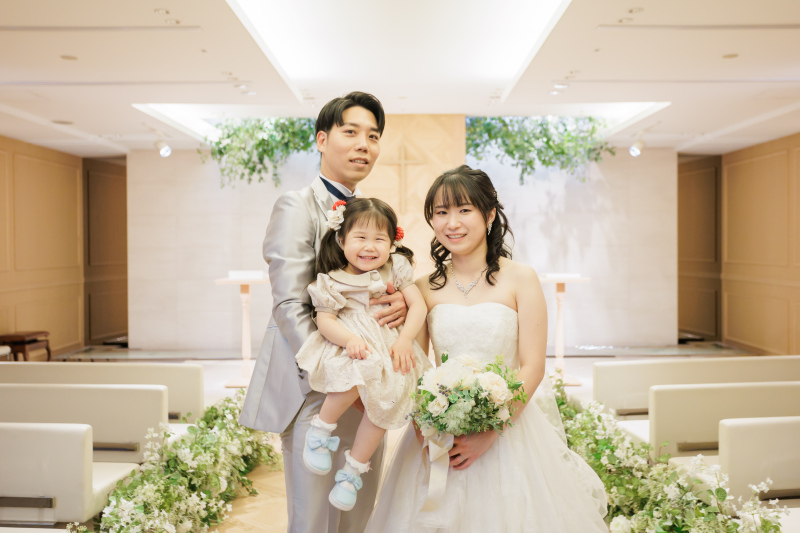 【洋装】アクアパーク×チャペルでご家族撮影♪