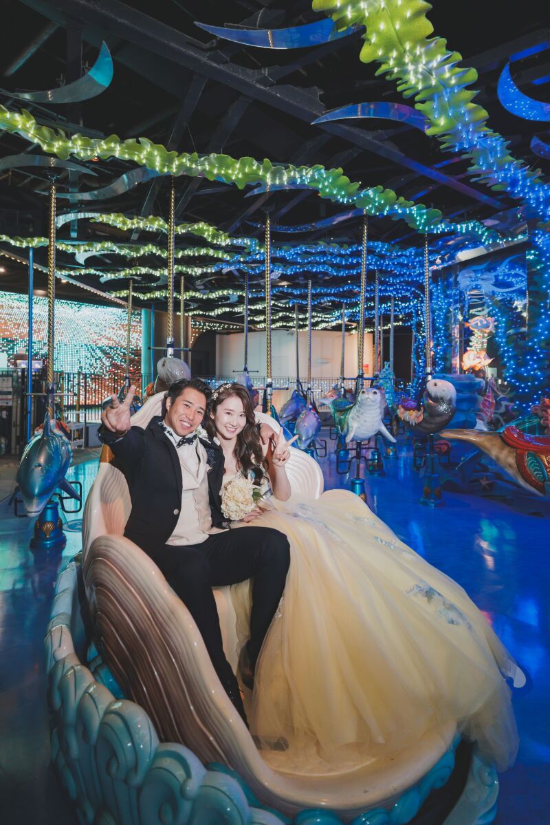 貝殻に乗って♪