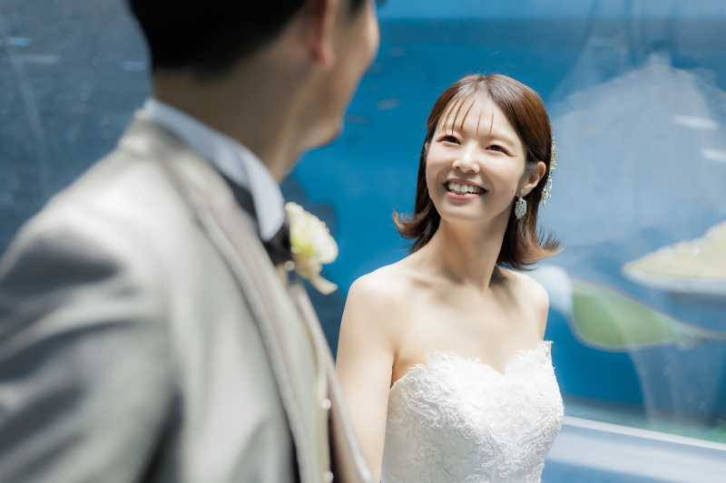 ご新婦様の笑顔