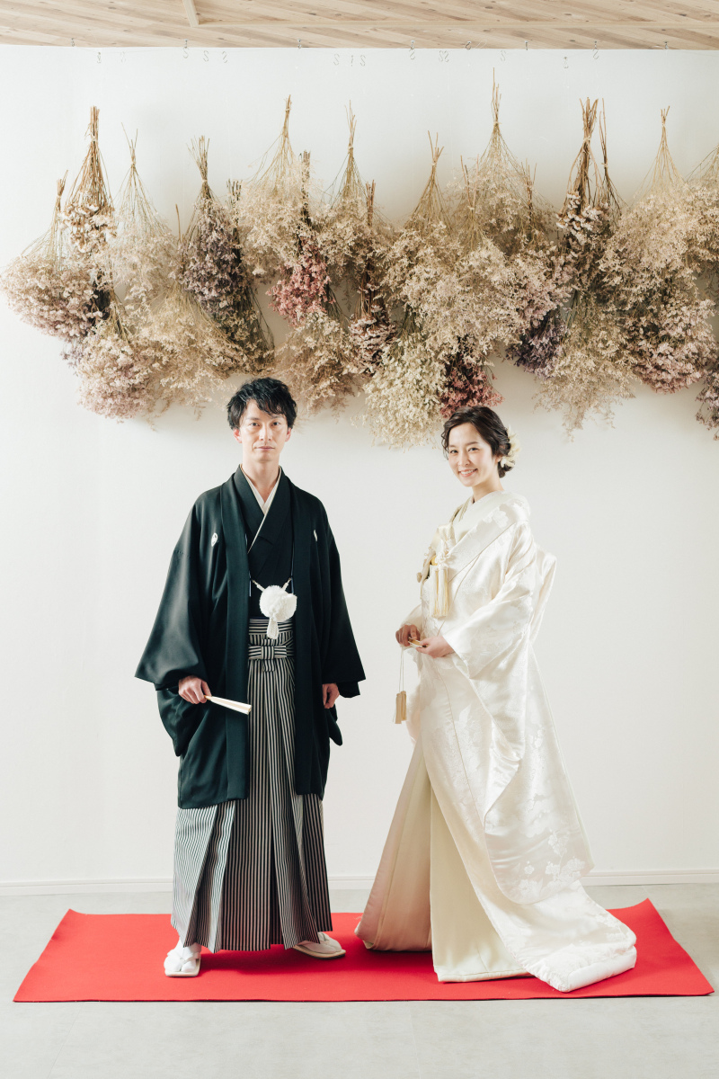 最後は和装でスタジオ撮影