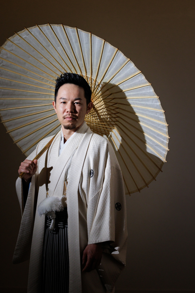 新郎のソロショット