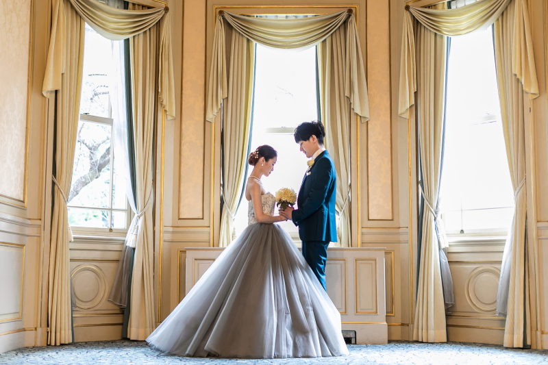 貴賓館のお部屋で撮影