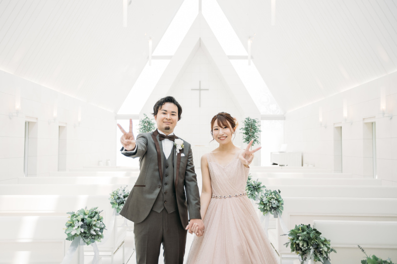 仲良くピース！