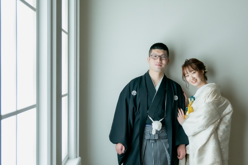 ロケーション撮影が終わり、和装スタジオ撮影へ