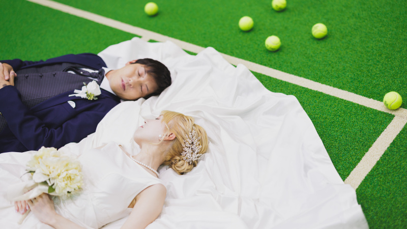 ふたりで寝転んで