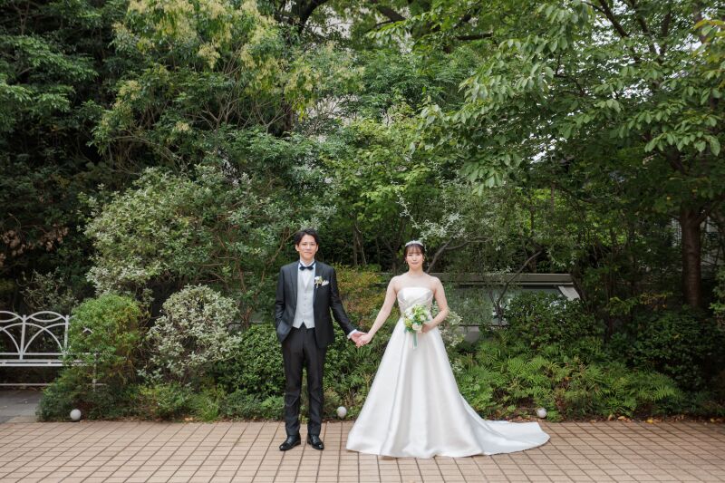 チャペルの中庭で