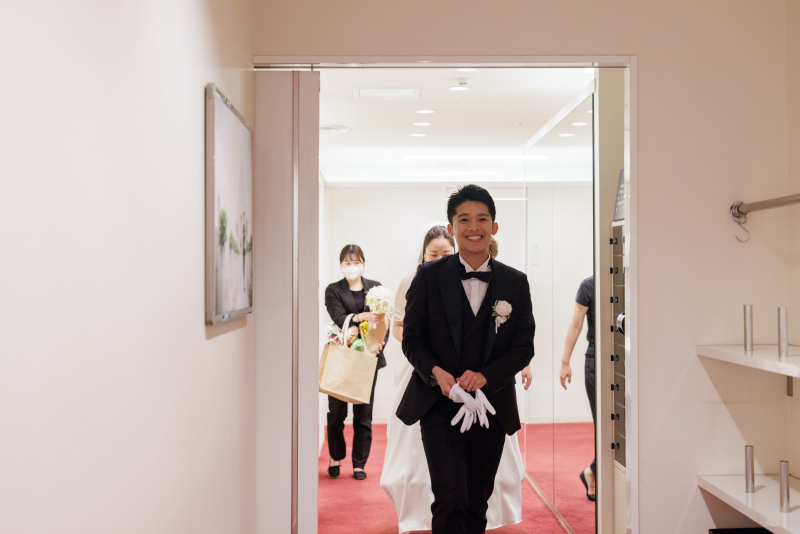 メイク室から移動