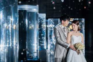 【洋装】アクアパーク品川で特別なフォトウエディングを☆