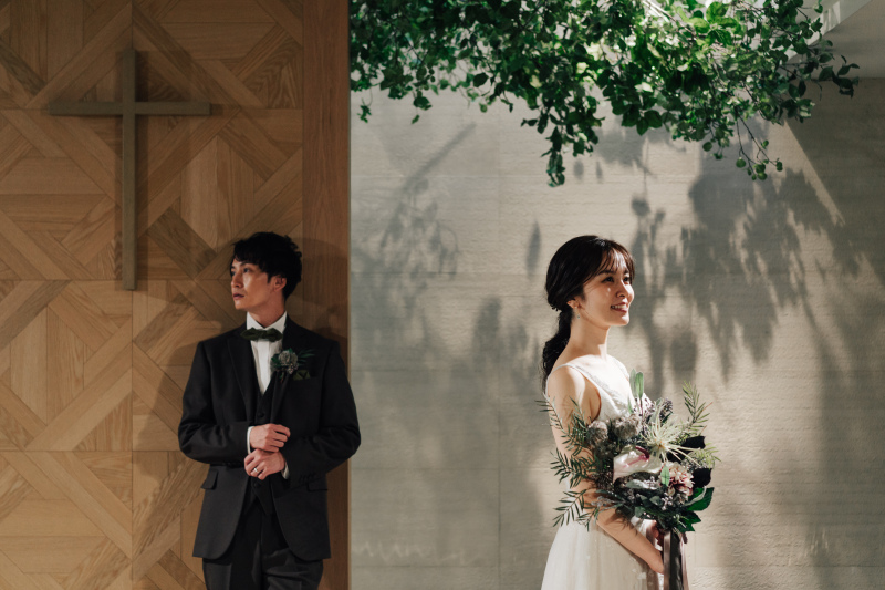 《木の温もり感じるチャペルTENKEIで本格挙式》