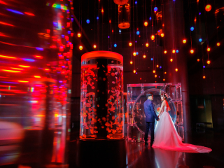 光と2人の調和を楽しむ撮影