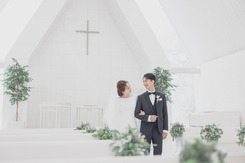 《洋装チャペル+館内》2スポット撮影*撮影+衣装+美容+データ付き◎