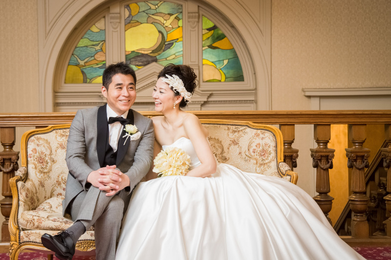 《庭園&貴賓館/洋装ロケーションフォト》約100年の歴史を刻む邸宅・貴賓館で贅沢な撮影を*撮影+衣装+美容+データ付き◎平日限定