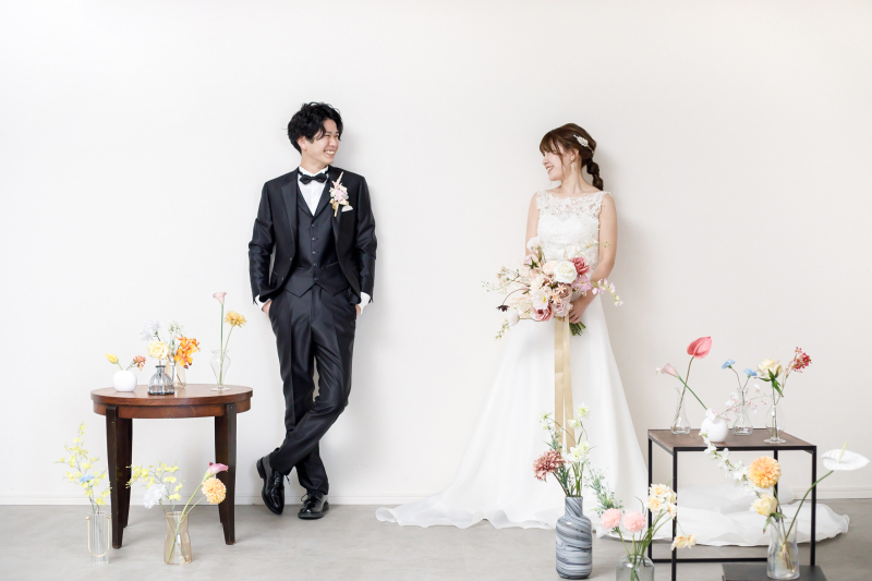 【平日限定!今がお得!】《洋装スタジオ》2点目衣装\93,500円→46,750円/撮影+衣装+美容+データ付き◎