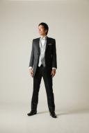 ネイビーロングタキシード