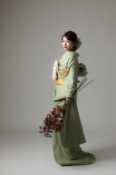 くすみ色掛下　　鶯