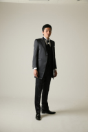 ネイビーロングタキシード